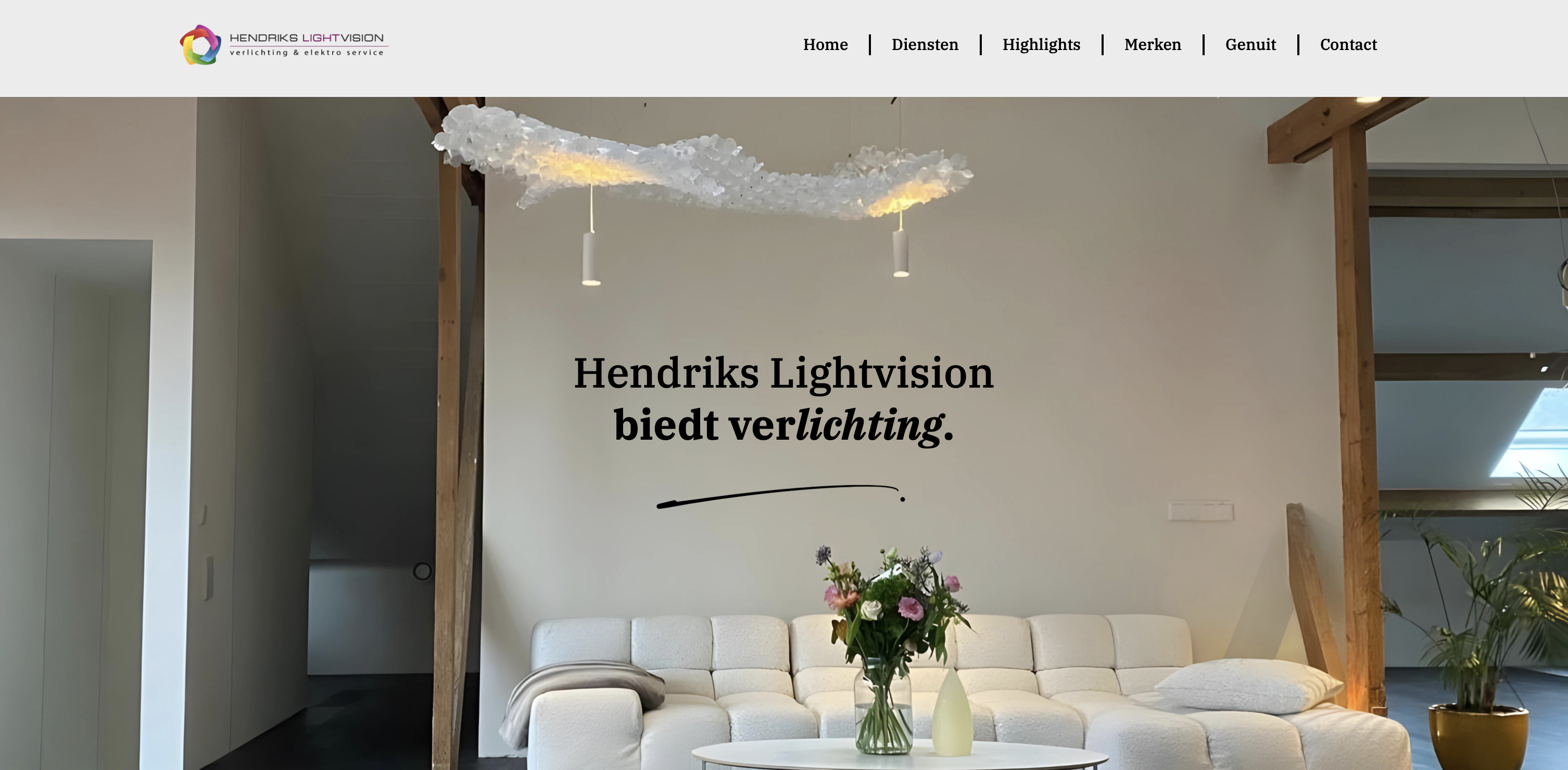 Lees meer over het artikel Hendriks Lightvision verlichten met een nieuwe website